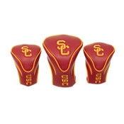 USC Trojans SC Interlock Contour Golf Head Covers 3 Pack